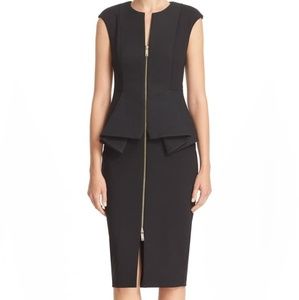 Ted Baker London Black Peplum Dress